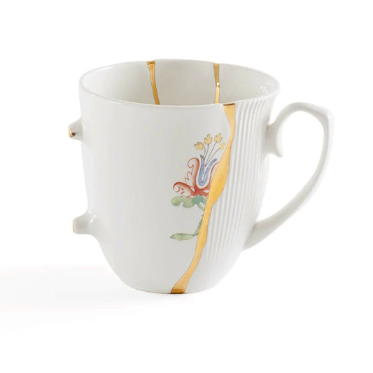SELETTI - Kintsugi Mug 02 - REAL GOLD 24 K - Designed by Marcantonio Malerba