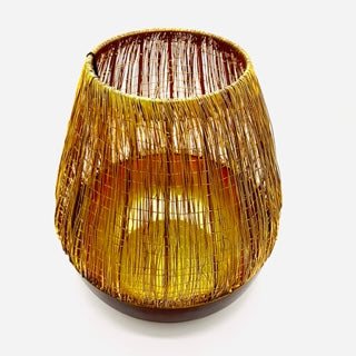 Lantern Mesh - Brass Ø30cm - Hand-crafted in India