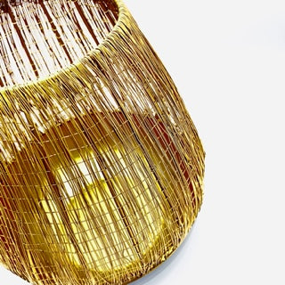 Lantern Mesh - Brass Ø30cm - Hand-crafted in India