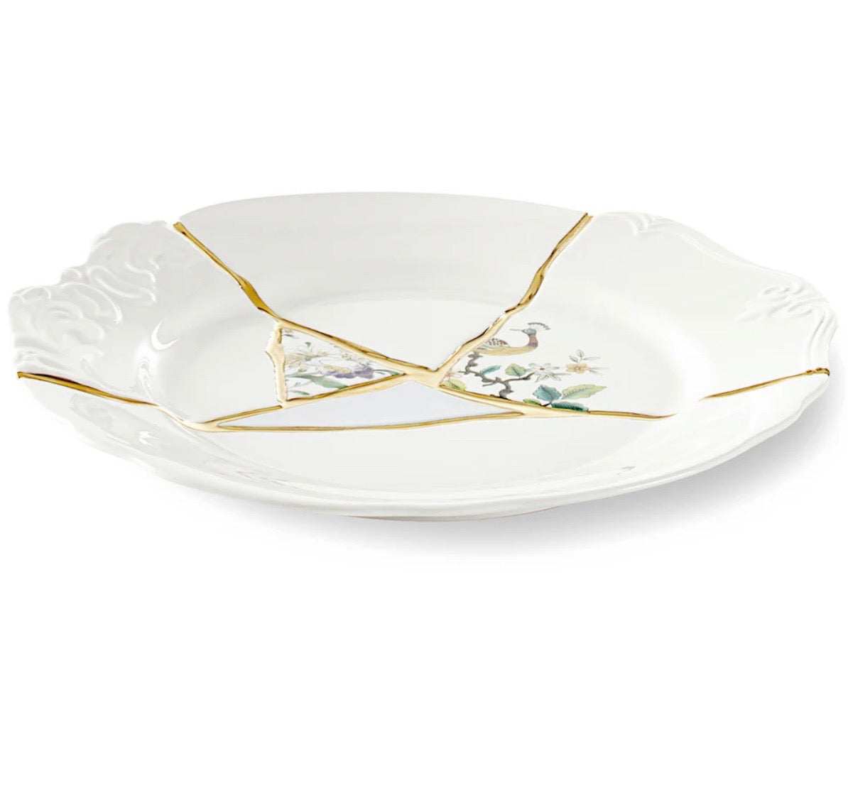 SELETTI - Kintsugi Dinner plate 02 - REAL GOLD 24 K - Designed by Marcantonio Malerba